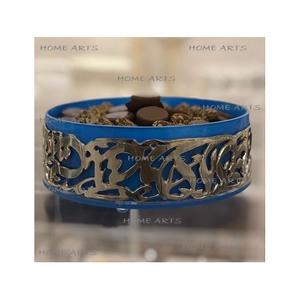 Bol de ramadan islamique en métal fait à la main bol de service de dates de forme ronde de la plus haute qualité du fabricant en Inde - Product Image 4