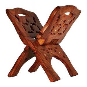 Rahel bois de manguier naturel décoration de la maison inde Antique amour pour lire le coran modèle artisanat - Product Image 2