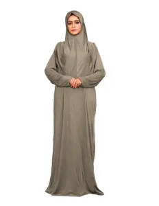 Plain Long Women Muslim Wear Abaya Burqa With instant Hijab Style Designs Burkha Manufacturer