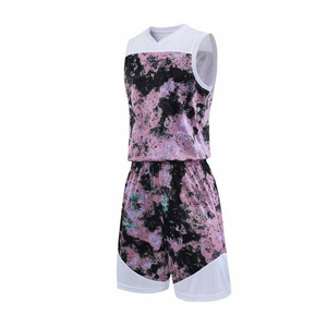 Uniforme de basket-ball personnalisé, vente en gros de tissu maille respirant et réversible avec impression par Sublimation - Product Image 5