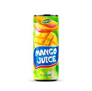 Ananas naturel, mangue, orange, en boîte de 320ml, boissons gazeuses, jus de fruits et légumes certifié halal avec eau, purée de sucre - Product Image 3