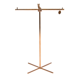 ยืนกำไลฐานพับทองเหลืองโบราณ - Product Image 3