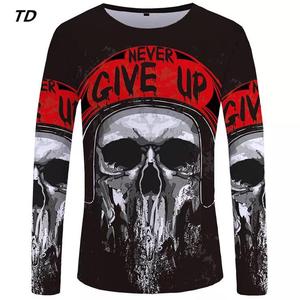 Vintage <b>Aesthetic</b> Printed T-Shirt for Men Casual Wear Long Sleeve Soft Breathable Cotton Comfortable Street Tee Easy to Use Men - Product Image 2