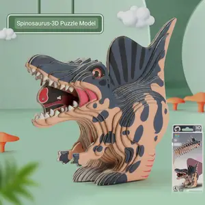 Niedriger Preis Formen IQ Spiel boden Benutzer definierte Puzzle Erwachsene Dinosaurier Tier 3d Papier Kinder Benutzer definierte Puzzle