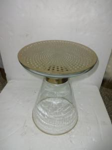 Table basse de luxe en métal de forme ronde, livraison gratuite, Table basse de qualité supérieure, de luxe, Design tendance, pour chevet - Product Image 4