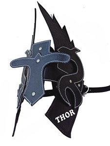 Nouveau Design — casque en cuir couleur noire, armure médiéval, casque à collectionner pour visage en cuir - Product Image 5