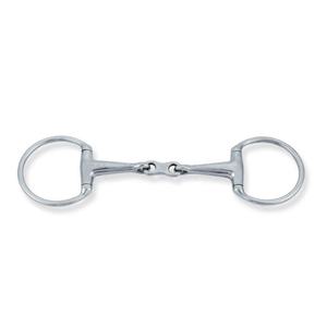 2024 allemand de haute qualité en acier inoxydable Bit Dee Ring Eggbutt Double-Jointed/Broken Snaffle Silver Embouchure - Product Image 5