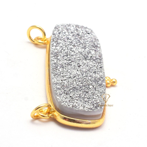 Pendentif en pierre précieuse pour anniversaire, magnifique bijou en argent Sterling, titane, druse, plaqué or, pour fournitures en gros - Product Image 3