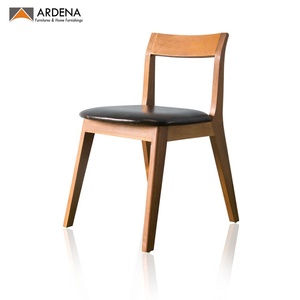 Chaises de salle à manger en bois massif design moderne du milieu du siècle pour l'intérieur de la maison cuisine appartement ou bureau - Product Image 3