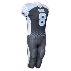 Uniformes de fútbol americano con sublimación personalizada, diseño transpirable y de talla grande para jugadores jóvenes - Product Image 5