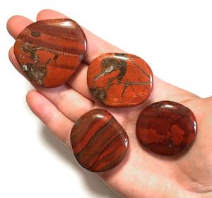 Exquisita piedra de Palma de jaspe Brecciated, piedra preciosa curativa pulida, mejorador de la circulación sanguínea, amor romántico, energía y decoración de escritorio - Product Image 2