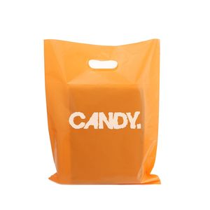 Factory Price Custom LDPE Plastic Poly Bags with Handle <b>Die</b> Cut Custom Handle Bags Made by HANPAK JSC with Promotional logo Printing - Product Image 1