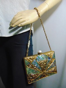 Pochette de soirée en métal pour femmes, sac à main élégant, bourse de mariée à coque, vente en gros, 2020 - Product Image 5