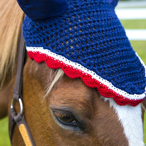 Filet d'oreille pour cheval fait main de haute qualité, bordure multicolore en coton, couleurs et tailles personnalisables /COB/FULL - Product Image 4