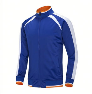 Letterman Winter Satin Bomber <b>Jacket</b> with Stripe Fleece Lining & Windproof - Product Image 3