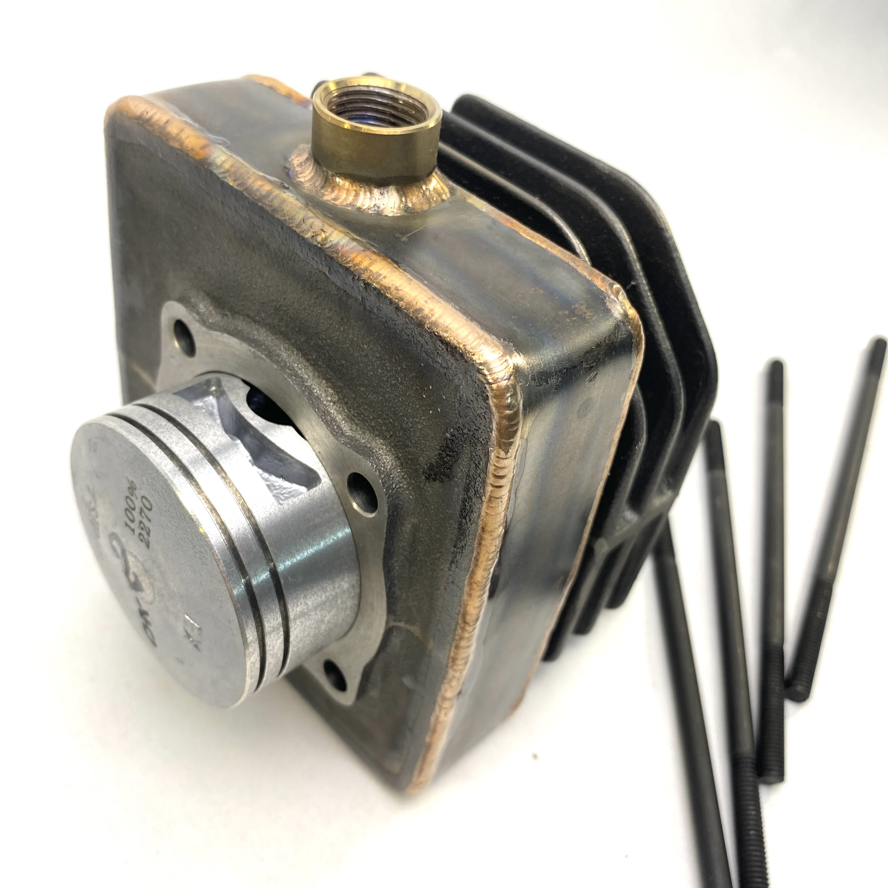 ディオ用水冷シリンダーヘッド54mm ブルー 【公式通販】