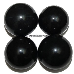 หินอาเกตทรงกลมสีดำสำหรับตกแต่งบ้าน - Product Image 1