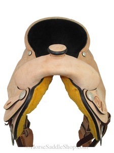 Premium Durable English Saddle Set Barrel Racing Western Horse Tack Disponible Múltiples tamaños 14 '-18' Cuero genuino Varios - Product Image 4