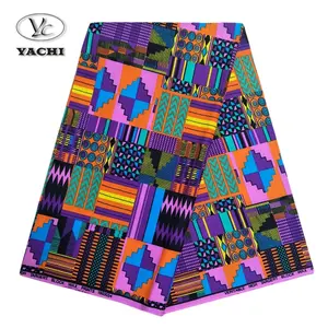 Yachitex-tela africana de algodón con estampado de cera, tela de Ankara para vestido