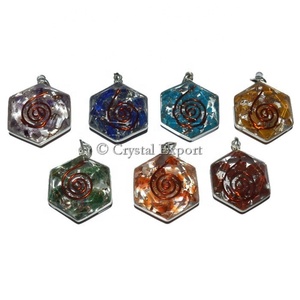 Seven Chakra Orgone David Star: Juego de Chakra Orgone de alta calidad disponible en línea Chakra Sets Mascot Style productos curativos - Product Image 1