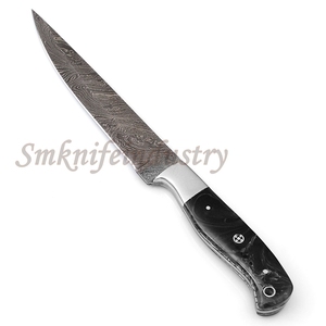 13 Inches New Style Custom Hand Forged Damascus Fillet Chef knife With leather Sheath cover (smk1589) - Product Image 4