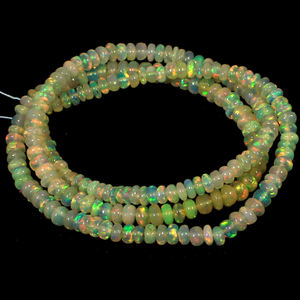 Cuentas de cabujón de ópalo etíope Natural, hilo de 32,25 Cts, 16 pulgadas, 3mm, 4mm - Product Image 1