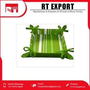 ตะกร้าใส่ขนมปังวัสดุผ้าฝ้ายแท้ดีไซน์ตามสั่งผู้ผลิตอินเดีย - Product Image 2