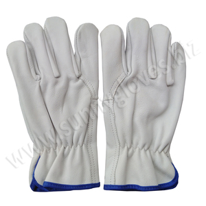 Hot Sale Custom Cowhide Leather Construction Work <b>Driver</b> <b>Gloves</b> - Product Image 2