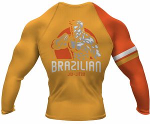 Profesional personalizado MMA surf Rash Guard manga larga ropa de gimnasio con impresión por sublimación - Product Image 4