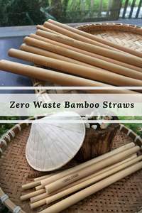 หลอดดูดไม้ไผ่สำหรับเครื่องดื่มวัตถุดิบจากไม้ไผ่เป็นมิตรกับสิ่งแวดล้อมและมีจรรยาบรรณ100% - Product Image 2