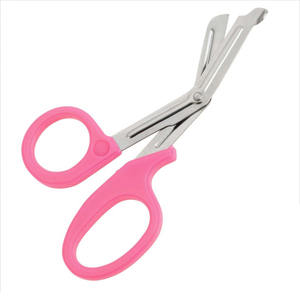 กรรไกรตัดแผล,กรรไกรอเนกประสงค์มีด้ามจับพลาสติกสีส้ม - Product Image 2