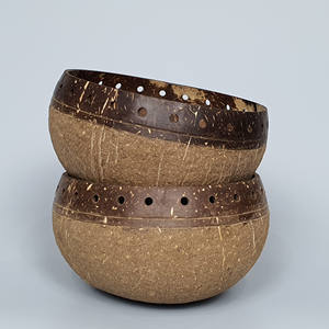 Cuencos de cáscara de coco de alta calidad, cuencos de cáscara de coco Natural, juego de vajilla de cerámica, el mejor precio de fábrica - Product Image 6