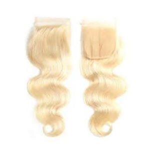 HAMDAAN IMPEX Soft Indian Wave Blonde Remy Hair Extensions et perruques en vrac avec fermeture à lacet faites à la main en Inde - Product Image 1