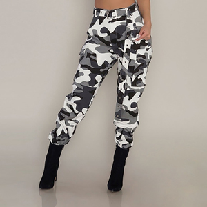 El más vendido 2021, pantalones de chándal de Hip Hop para mujer, pantalones de chándal Cargo DE TRABAJO PARA MUJER con múltiples bolsillos, estilo frontal plano de invierno - Product Image 3