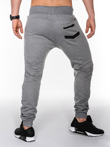 กางเกงวอร์มมีกระเป๋ามีซิปสีเทากางเกงวิ่งเข้ารูปผู้ชาย - Product Image 6