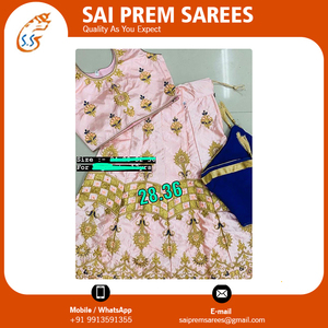 Thiết Kế Đẹp In Trẻ Em <span class=keywords><strong>Lehenga</strong></span> Phụ Nữ Giản Dị Cotton Rayon Ấn Độ Pakistan Váy Thêu Dupattas <span class=keywords><strong>Sari</strong></span> Hấp Dẫn - Product Image 3