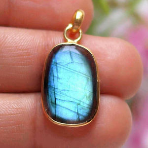 Collier photo en argent avec pendentif lunette Pendentif lettre tranche d'agate Labradorite Cabochons Point foré Labradorite - Product Image 2