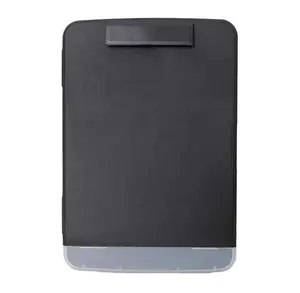 Caja de almacenamiento de portapapeles A4, carpeta de plástico con Clip de perfil, soporte de papel, para escritura, placa de notas