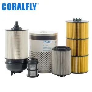 فلتر زيت بشعار مخصص من Coralfly، 23530573 23530408 LF3620 P552100 DD13 DD15 DD16 لفلتر زيت محرك ديزل ديترويت