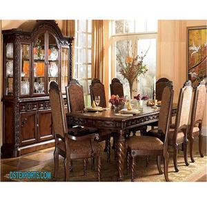 Juego de Mesa de Comedor de Madera de Teca India Tratada para 8 Personas, Tamaño Personalizado, Diseño Moderno, Duradero, el Mejor Mueble de Comedor para el Hogar, con Descuento - Product Image 1