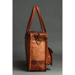 Sac à bandoulière en cuir véritable pour hommes, Vintage, sacoche de luxe pour ordinateur portable, vente en gros - Product Image 5