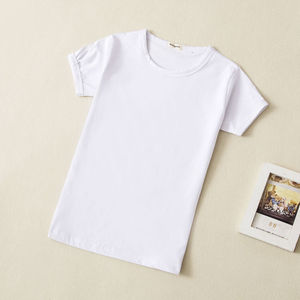 T-shirt à manches courtes pour filles, nouveau design, 100% coton, séchage rapide, qualité décontractée, provenance du Bangladesh. - Product Image 1