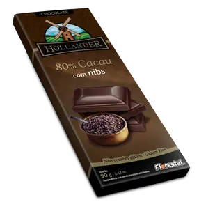 Bmw C1006 - Hollander 80% cacao avec pointes, Bar 90g x 10un x 4 plates