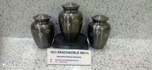 Brassworld อินเดียแอนทราไซต์เกรย์ใส่โกศใส่โลหะสำหรับงานศพสัตว์เลี้ยง - Product Image 4