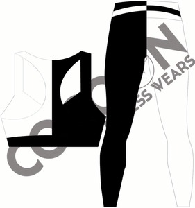 Leggings de haute qualité pour impression par Sublimation, pantalons de Yoga, de Fitness, d'entraînement, de gymnastique, tendance - Product Image 2