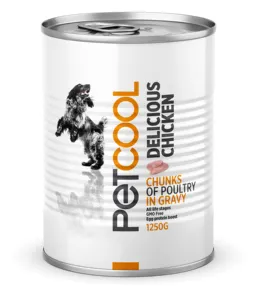 canned wet dog food with chicken PETCOOL DELICIOUS