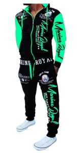 Tracksuit jogging home men's set Men's Autumn Plaid Printed Zipper Sweat shirt Top Pants Sets Sports Suit Tracksuit - Product Image 3