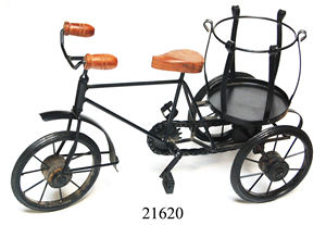 จักรยานโบราณตกแต่งขนาดใหญ่ทำจากเหล็กดัด สีดำ ดีไซน์ทันสมัย เหมาะสำหรับตกแต่งบ้านและสวน - Product Image 2