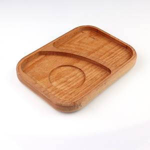 Bandeja DE SERVICIO DE MADERA hecha a mano Acabado natural Bandeja de servicio dividida de madera de acacia y mango - Product Image 4