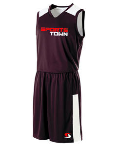 Uniforme de baloncesto de entrenamiento personalizable unisex de poliéster OEM banda antiestilo logotipo XXS sublimación conjunto juvenil desgaste - Product Image 6